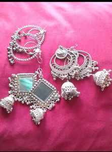 Combo's Of 3silver Earing