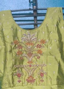 Lime Green Embroidered Maxi Dress