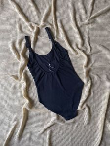 Black Ribbed Bodysuit