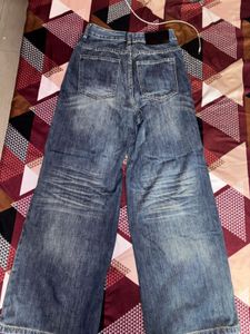Wide Leg Denim Jeans