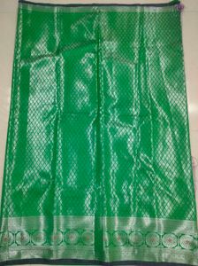 Vibrant Purple Green Saree