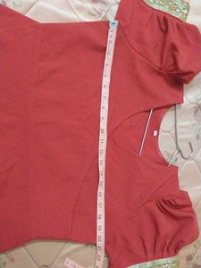 Red Flared Gown