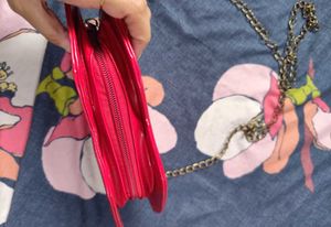 Quirky Red Lips Sling Bag