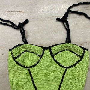 Crochet Bustier Corset Top