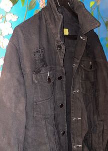 BLACK DENIM JACKET 1800₹(Unisex) (Bargainable)