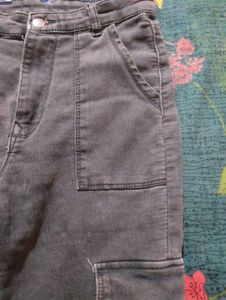 Grey Cargo Jeans