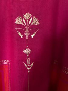 Elegant Pink &amp; Orange Layered kurta (xl)