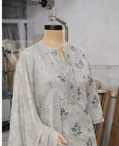 Unstitched Elegant Floral Print dress material