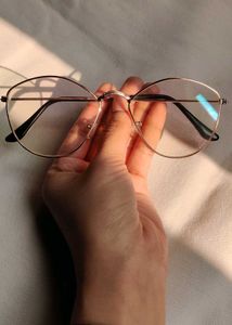 Stylish Rosegold Cat Eye Glasses