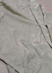 Elegant green shimmer shirt
