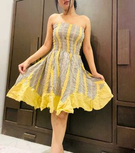 Beautiful Linen Barbie Style Dress