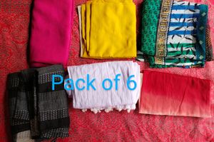 Women Pack Of 6 Dupatta Set