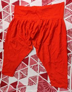 Red Harem Style Pants