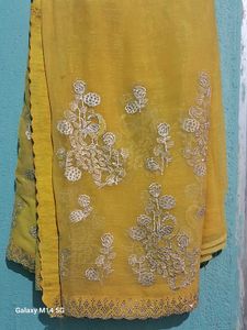 Yellow Embellished Blouse