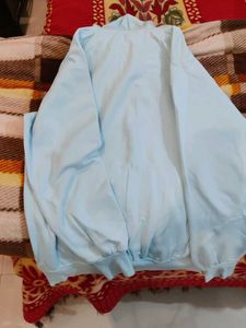 Light Blue Graphic Hoodie