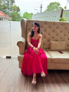 Pink Backless Gown