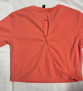Coral Crop Top
