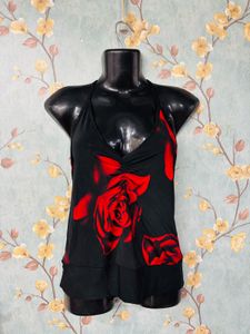 Vintage Rosette Halter Top