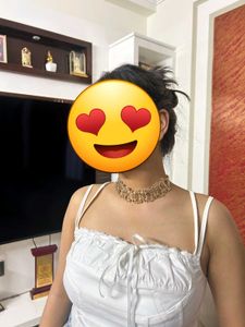 Gold colored Square shaped necklace