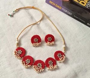 Fabric Jewellery Set