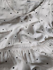 White Flared Top