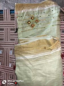 Elegant Embroidered Saree