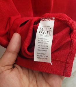 Red Casual Fahrenheit Classic Polo