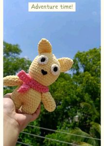 Handmade Crochet Bear with Scarf
