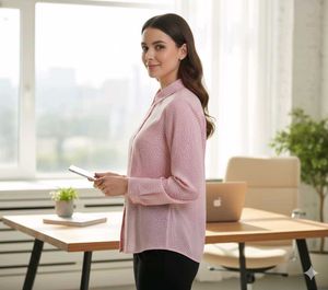 Elegant Pink Printed Top