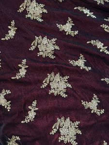 Women's Beautiful Velvet Gown (Brown Colour)