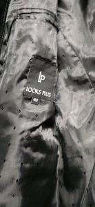 blazzer  full collar pure black cottarage pattern
