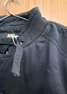 Unisexual Casual Black Jacket