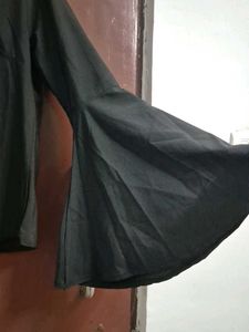 Black Bell Sleeves Top