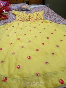Yellow Embroidered Lehenga Choli