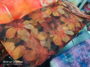 Digital Print Organza Fabric 55₹ Miter