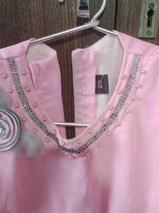 Girls&#39; Pink &amp; Silver Party Dress