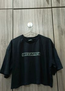 Oversized Crop T-shirt