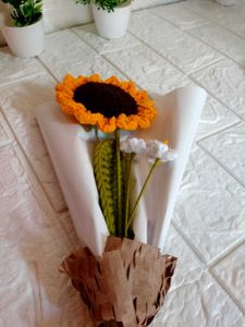 Crochet Sunflower Bouquet
