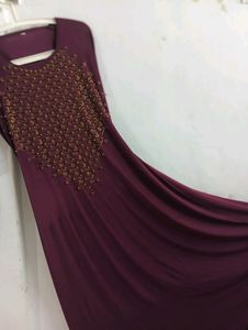 Fancy Women Muslim Wear Strechable Abaya