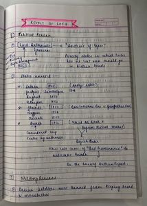 Complete History Notes Handwritten