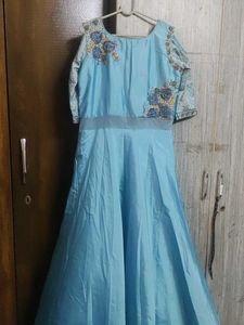 Beautiful  Blue Colour Gown