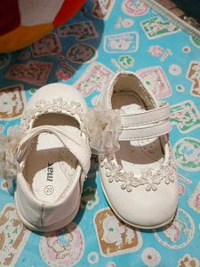 Cute White Baby Shoes