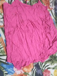 Pink Sleeveless Casual Top