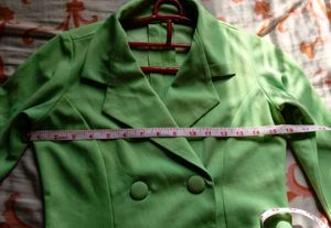 Green Cropped Blazer