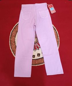 Lilac Wide Leg Jeans