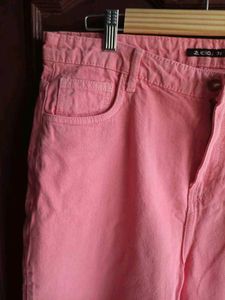 Zudio baby pink Mom Fit Jeans (Brand new With tag)