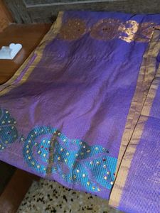 Stylish Purple Saree Partywear