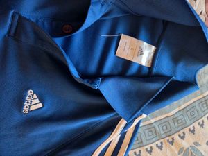 Adidas Blue Polo T-Shirt dry fit