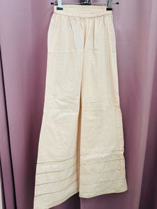 Peach Kurta Set With Plazzo And Duppatta