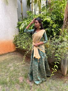 Emerald Green Lehenga Choli